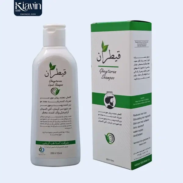شامپو قیطران ضد ریزش مو، تحریک رشد مجدد مو و رفع شوره سر - کیاوین